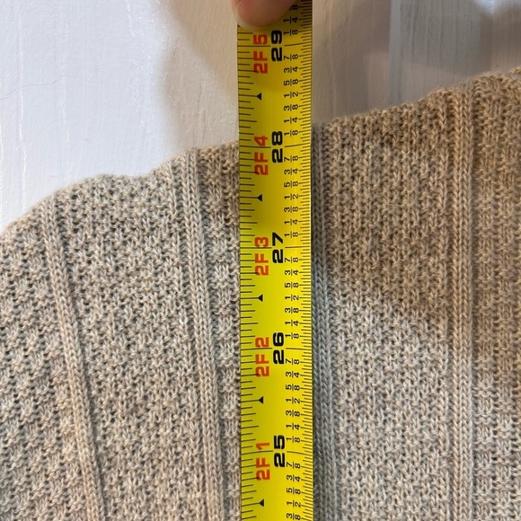 Made In Italy Wool Blend Sweater Vest Unisex Size L Lightweight Fisherman Boho - Picture 7 of 9